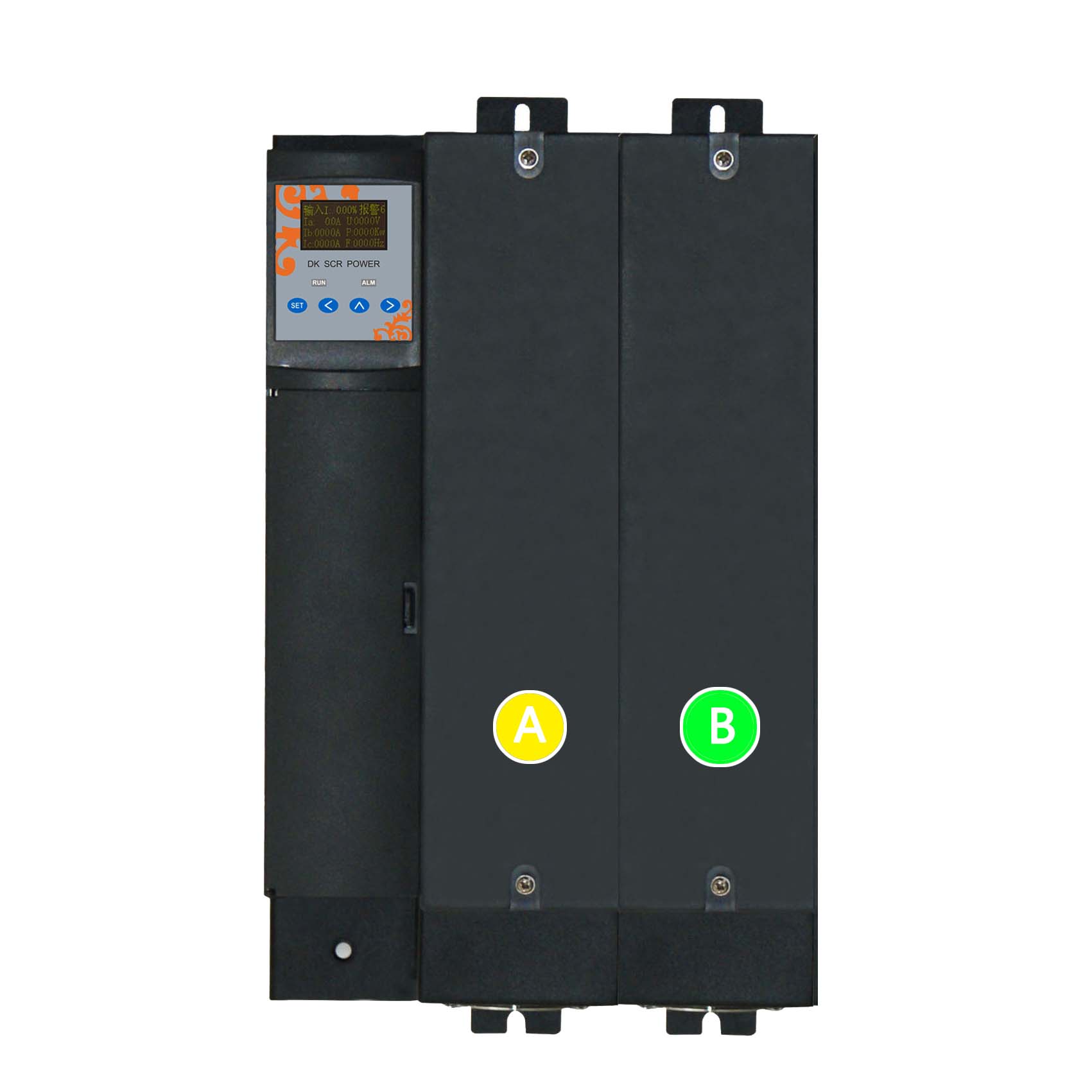 DK SCR three phase two controlled thyristor power regulator